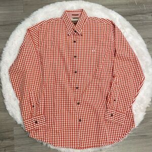 MICHAEL KORS Gingham Check Plaid Button Down Shirt Long Sleeves Oxford Medium
